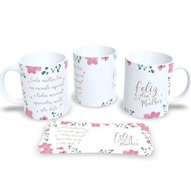 Imagem de Caneca de Porcelana Branca Dia Internacional da Mulher (Cada mulher tem um encanto)