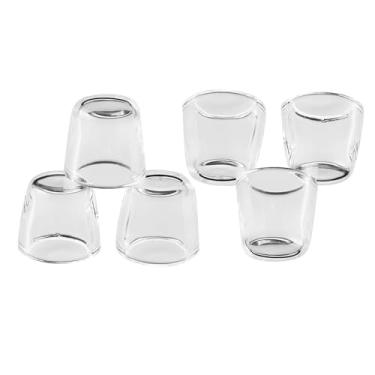 Imagem de KEAcvise 6 pacotes de inserções de tigela de quartzo para acessório de pico, desempenho aprimorado, fundo plano, acessórios de tigela de inserção de vidro reutilizado, inserção de substituição