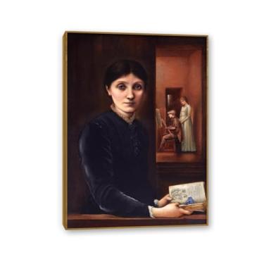 Imagem de SDYJ6GSW Edward Burne Jones Impressões de arte Georgiana Burne-Jones pintura em tela famosa arte de parede Edward Burne Jones decoração de parede para quarto sala de estar banheiro 100 x 70 cm