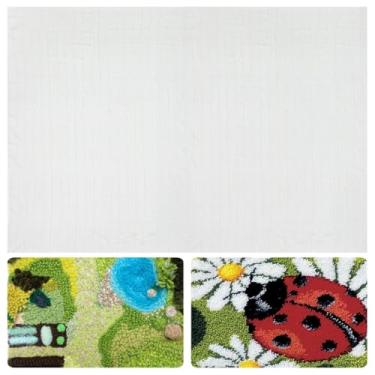 Imagem de Tecido grande de tufos DIY com linhas de marcação para tapetes e cobertores personalizados, pano de tufos primários de 190 x 150 cm