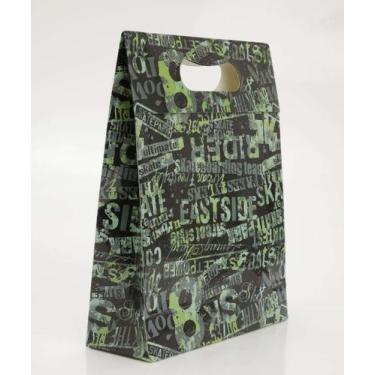 Imagem de Embalagem Presente Sacola Estampada Marisa-05099, UN, Preto