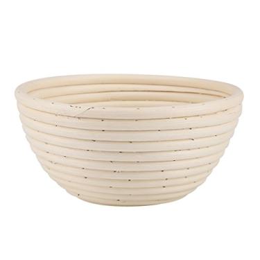 Imagem de YOUTHINK Cesta de Pão Redonda de Cana, Cesta de Massa de Vime Natural, Perfeita para Assar Pão Artesanal, 18 X 9 Cm para Padeiros Domésticos (18 * 9cm)