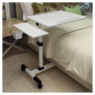 Imagem de Bandeja de cama ajustável, mesa dobrável para laptop com elevador para cabeceira e sofá, estação de trabalho portátil para computador e mesa de aprendizagem, ideal para uso em escritório em casa (10