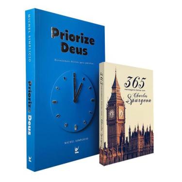 Imagem de Kit Devocional Priorize Deus + 365 Mensagens Diárias Charles Spurgeon 