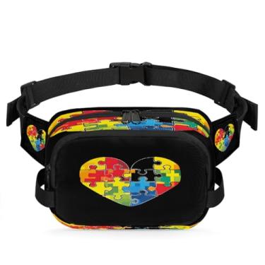 Imagem de Pochete de arte gradiente de leopardo para mulheres e homens com alça ajustável, bolsa transversal, bolsa de peito, bolsas de bumbum, bolsa de estilingue, Cor 18