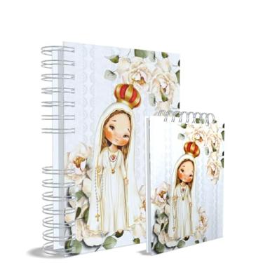 Imagem de Agenda Católica 2026 + Bloco de Anotações, Nossa Senhora das Graçase Fátima, Azul, Capa 16