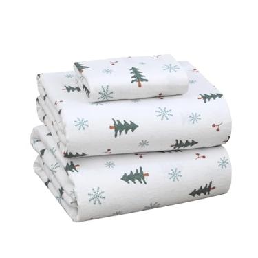 Imagem de Conjunto de lençóis de flanela Ruvanti com design floral, Floral Sprit, Twin