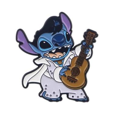 Imagem de Pin De Esmalte Kawaii Stitch Sereia Para Mochilas, Roupas, Joias, Pres