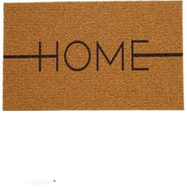 Imagem de Tapete Entrada Porta Casa Apartamento Capacho 40x60 40x75 Home Bem Vindo Diversos Bege Preto Cinza(Home Bege 40x60)