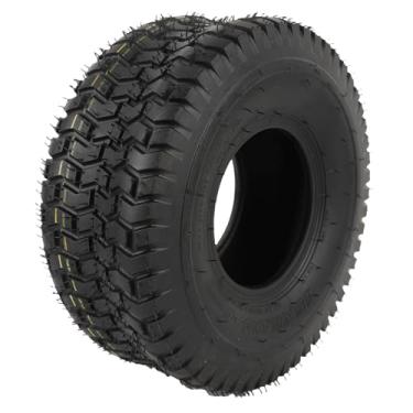 Imagem de Keenso Pneu Sem Câmara de Ar, Cortador de Grama Sem Câmara de Ar a Vácuo 15x6.00-6, Trator Com Aro de 6 Cabeças para Cortadores, Carrinhos, Tratores de Quintal, Carrinhos de Mão