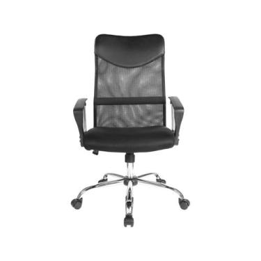 Imagem de Cadeira de Escritório Presidente Giratória Preta PRE-004 - Otello, Pre
