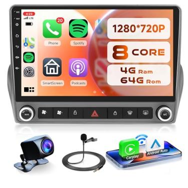 Imagem de Rádio veicular de 8 núcleos 4G + 64G para Chevrolet Camaro 2008-2015, Rimoody Android 13, estéreo, Carplay, Android, Auto, tela sensível ao toque de 23 cm, GPS 4G-WiFi, Bluetooth, FM, DSP-36, link