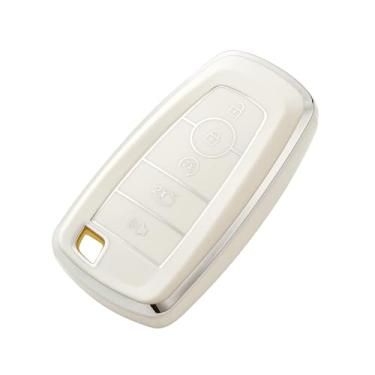 Imagem de Capa protetora completa de TPU premium com 5 botões, serve para Ford Fusion/Explorer/Escape/F150-F550/Expedition/Mustang Smart Key, acessórios para chaves automotivas