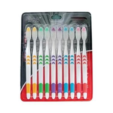 Imagem de Escovas De Dente Ultra Macias De Carvão Ativado De Bambu 10pcs Pacote 