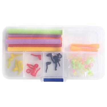 Imagem de Kit de Iscas para Pesca Carpa com 87 Peças Bastões Flutuantes Localizadores Ferramenta Rigging Anéis Borracha e Caixa Armazenamento