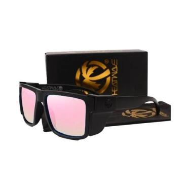 Imagem de Óculos De Sol Polarizados Retrô Unissex HEATWAVE Anti Luz Azul Com Pla