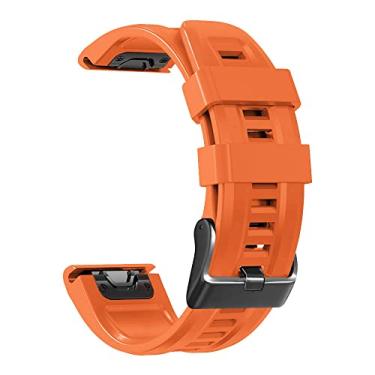 Imagem de SKXMOD Pulseiras de silicone de 22 mm e 26 mm para Garmin Fenix 5 5X Pro 6X 6Pro 3HR 935 pulseira de relógio de liberação rápida Fenix 7 7X pulseira de relógio inteligente (Cor: P, Tamanho: 26 mm