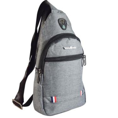 Imagem de Mochila De Ombro Moderna Várias Cores Versátil Reforçada - Yepp, Cinza