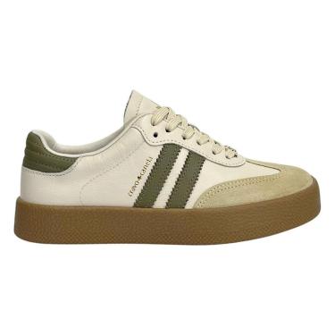 Imagem de Tênis Cravo e Canela Flatform Thais 1573CC Couro Off White-Feminino