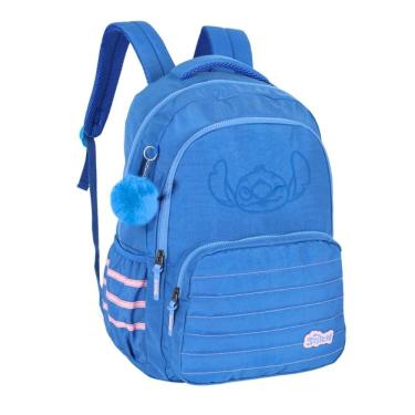 Imagem de Mochila De Costas Stitch Com Divisão Laptop Juvenil Azul - Luxcel