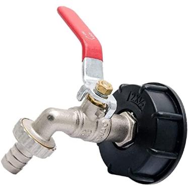 Imagem de Unifizz Adaptador de tanque IBC Conector de mangueira de tanque de água S60X6 rosca grossa para torneira de água 13 mm extremidade de água para conectores de água de jardim doméstico 1 peça