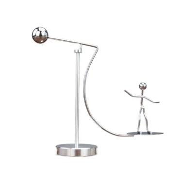 Imagem de Esfera de equilíbrio de aço inoxidável Criativa Berço Pêndulo Ornamentos de Ferro Descompressão Mesa Ferramentas de Educação Infantil (Tipo a)