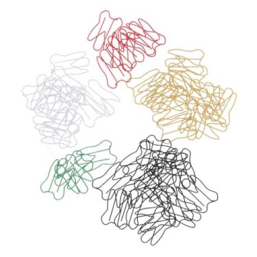 Imagem de OSOLADY 60 peças de clipes de papel em forma de dente, clipes de marcação de papelaria de metal para escritório, escola, casa, organização de documentos, organização de marcadores, notas e grampo