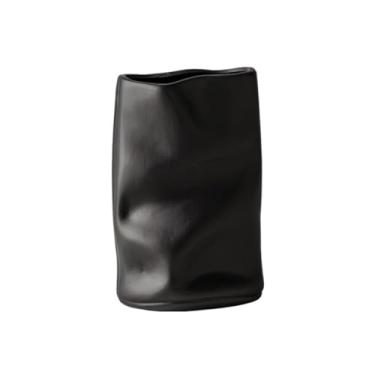 Imagem de Vasos simples para casa, sala de estar, ornamentos de mesa, vaso de cerâmica, arranjo de flores secas, vaso de mesa (A)