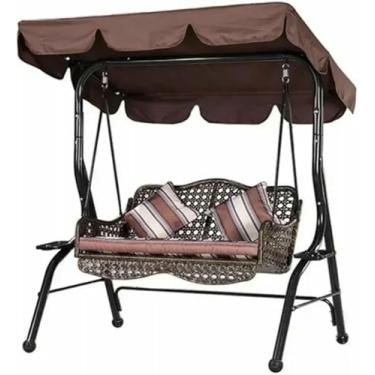 Imagem de Cobertura Para Cadeira De Balanço De Jardim De 3 Lugares, Proteção Para Guarda-Sol, Fácil De Limpar ~/