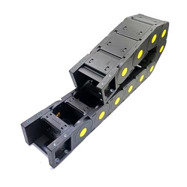 Imagem de Corrente de arrasto de cabo transportador de fio de nylon de 1 metro de equipamento industrial semifechada aberta em ambos os lados CNC Tool Transmission Transmission Chain (R100,55x50 mm)