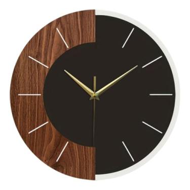 Imagem de Ioensy Relógio de parede decorativo, prático e conveniente, presente único, relógio de pendurar para decoração de quarto estilo fazenda ou sala de estar.