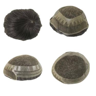 Imagem de Prótese Capilar Híbrida Mod. André Com Nó 20X25 D= 115%