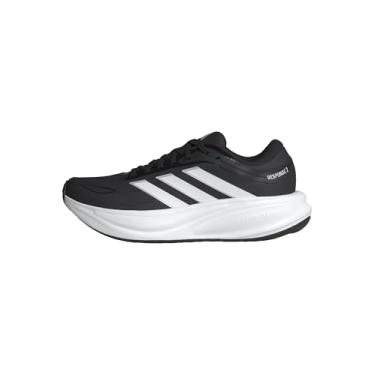 Imagem de adidas Tênis de corrida feminino Response 2, Preto/Zero Metálico/Preto, 34