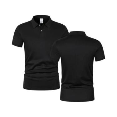 Imagem de Camisa Polo Masculina Ultra Leve De Secagem Rápida E Respirável Em Cor