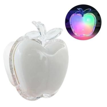 Imagem de Luminária Noturna De Tomada Led Bivolt Maçã Abajur - Maxmidia