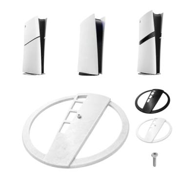 Imagem de Suporte Base Vertical Playstation 5 Standard Pro Slim Com e Sem Mídia Ventilação Otimizada Reforçado até 5kg (Branca)