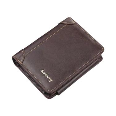 Imagem de Carteira Curta Masculina Em Couro PU Com Bloqueio RFID E Gravação Pers