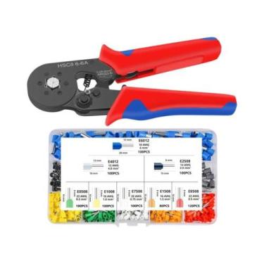 Imagem de Alicate De Crimpagem HSC8 Para Terminais De Fios E Tubos, Ferramenta E