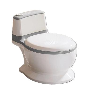 Imagem de Troninho Simulador Privadinha Vaso Penico Infantil - Cinza