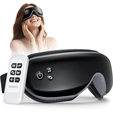Imagem de RENPHO Massageador ocular com calor, compressão, massageador térmico recarregável com música Bluetooth …