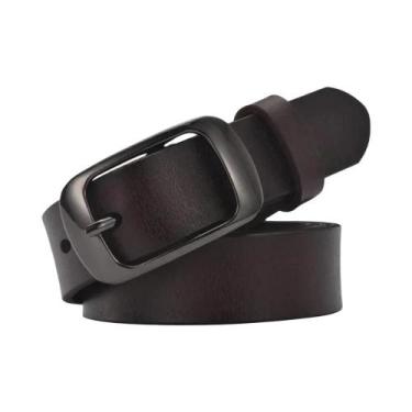 Imagem de Cinto Feminino De Couro Genuíno, Casual, Combina Com Tudo, Cinto Jeans