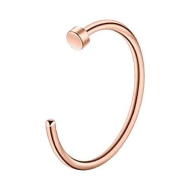 Imagem de Argola De Aço Inoxidável Para Nariz 18G 20G Estilo Simples Piercing De