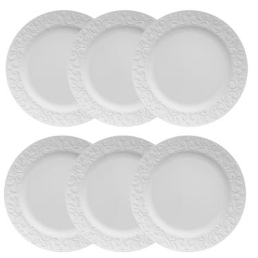 Imagem de Jogo de Pratos de Sobremesa Tassel - Branco - 6 Peças - Germer 