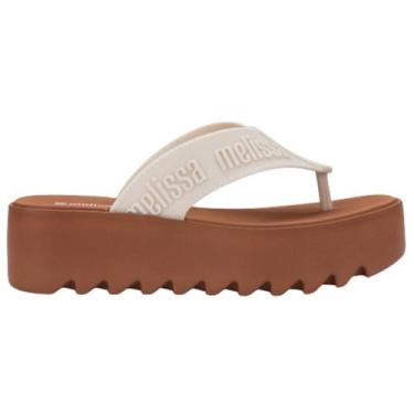 Imagem de Melissa m-lover thong platform -, Marrom, Bege, 37