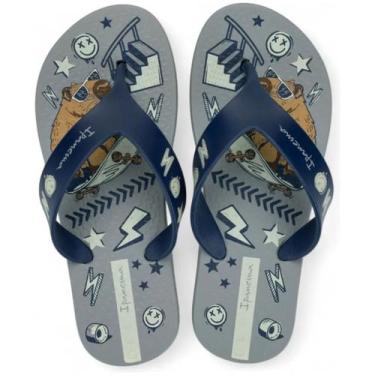 Imagem de Chinelo infantil ipanema deck city 27114, 36, Cinza azul