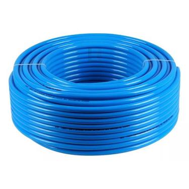 Imagem de 100 Mts Mangueira Tubo De Poliuretano Pu 8mm Azul Pneumática - LF Auto