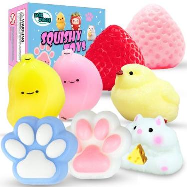 Imagem de Pacote Squishy JANES VISSY Taba de 8 unidades (2 morangos, 2 patas de 