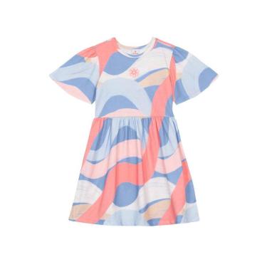 Imagem de Vestido infantil menina colorido em malha Brandili