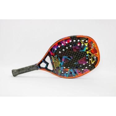 Imagem de Raquete de Beach Tennis Super Touch 12K Preto e Amarelo- Wave-Unissex