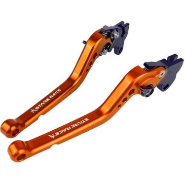 Imagem de Manete Esportivo Longo Stark Race Nx Bros 125 Lona - NoBrand, Laranja